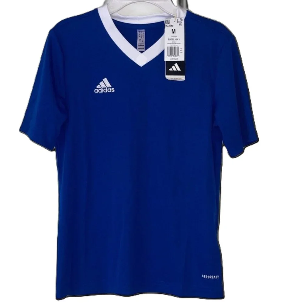 ADIDAS Entrada 22 Jersey Team Royal Blue Youth Boys Girls UNISEX Medium